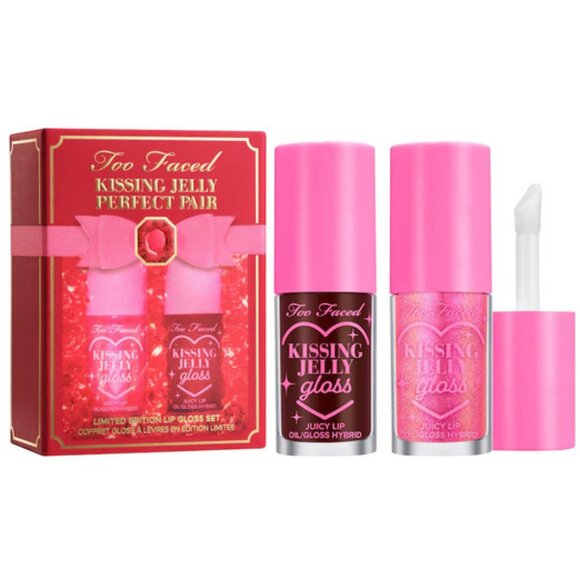 🆕 NIB 😘 Kissing Jelly Perfect Pair Lip Gloss Set - Picture 1 of 1